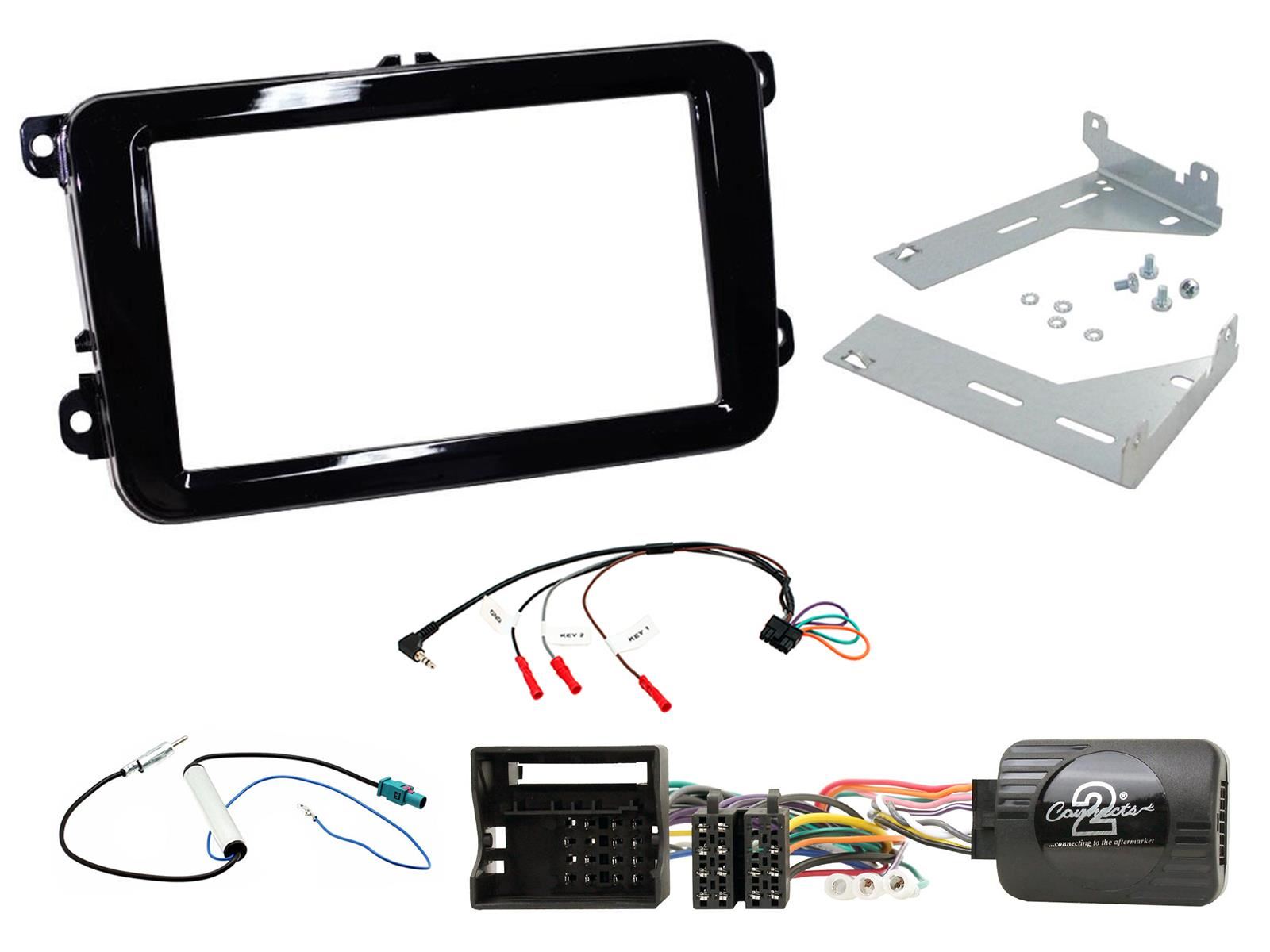 SONY XAV-1550D DAB+ Smart Bluetooth Car Radio + Stereo fitting kit + Steering Wheel Controls Loom for Volkswagen EOS 2006-2016 | Volkswagen Tiguan 2007-2015 | Volkswagen Golf 2003-2013