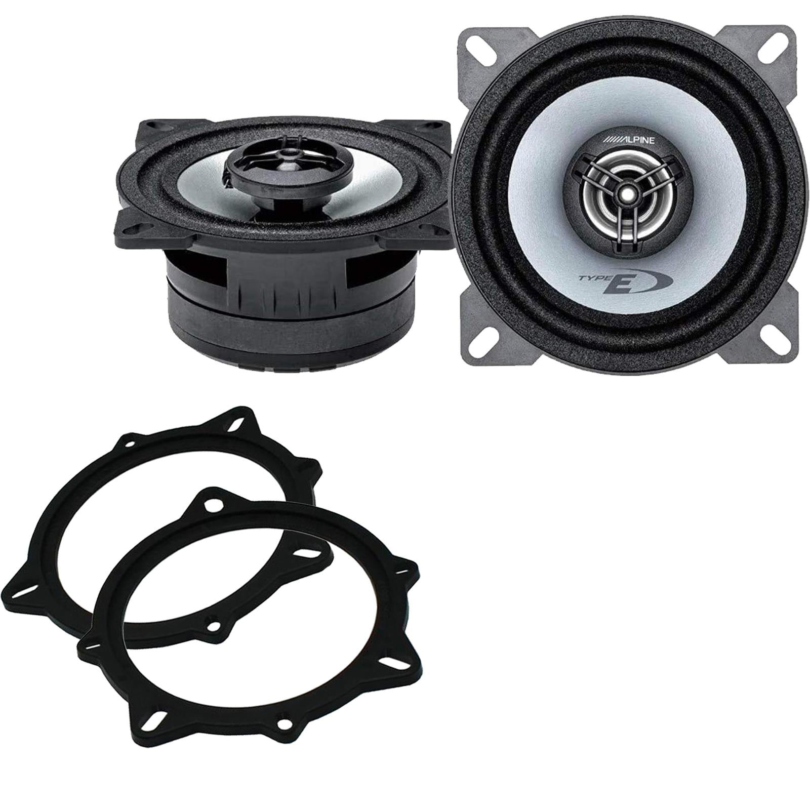 Alpine SXE-1025S 100mm/10cm/4" 2-Way Coaxial Car speakers (Per Pair Max 360|50 watts RMS) Fits BMW 5-Series 2006-10 | X1 09-15 | X3 06-10 | X5 06-13 | 3-Series 05-12