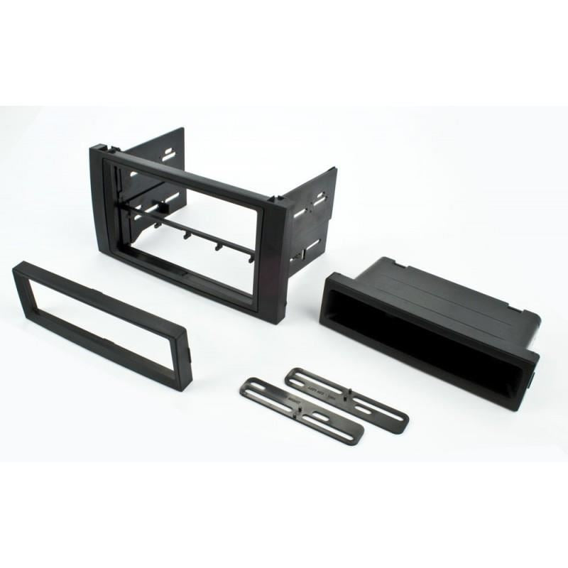 Connects 2 CTKFD21 - Ford Fiesta 2005 - 2008 Single Din or Double Din Facia & Steering wheel Interface Fitting Installation Kit (Black Facia Panel)