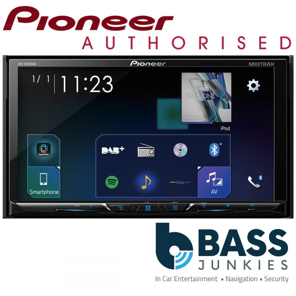 Pioneer AVH-Z5200DAB - 7" Double Din Carplay WAZE DVD DAB Bluetooth iPhone Android Car radio Stereo Player