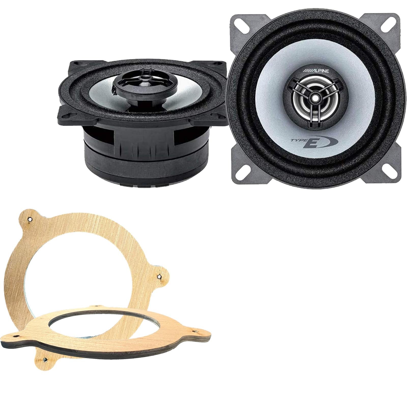 Alpine SXE-1025S 100mm/10cm/4" 2-Way Coaxial Car speakers (Per Pair Max 360|50 watts RMS) Fits BMW 3-Series (Convertible) 1998-06