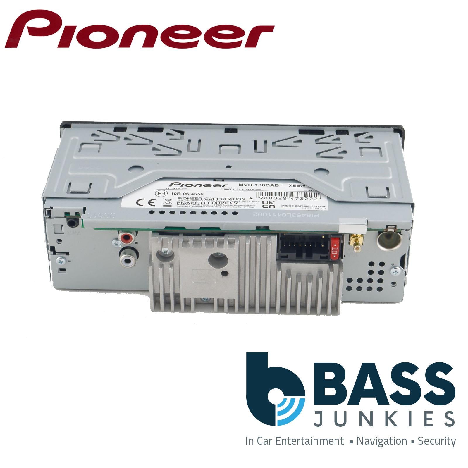 Pioneer MVH-130DAB MP3 Mechless USB Android DAB/DAB+ Red illumination Car Stereo
