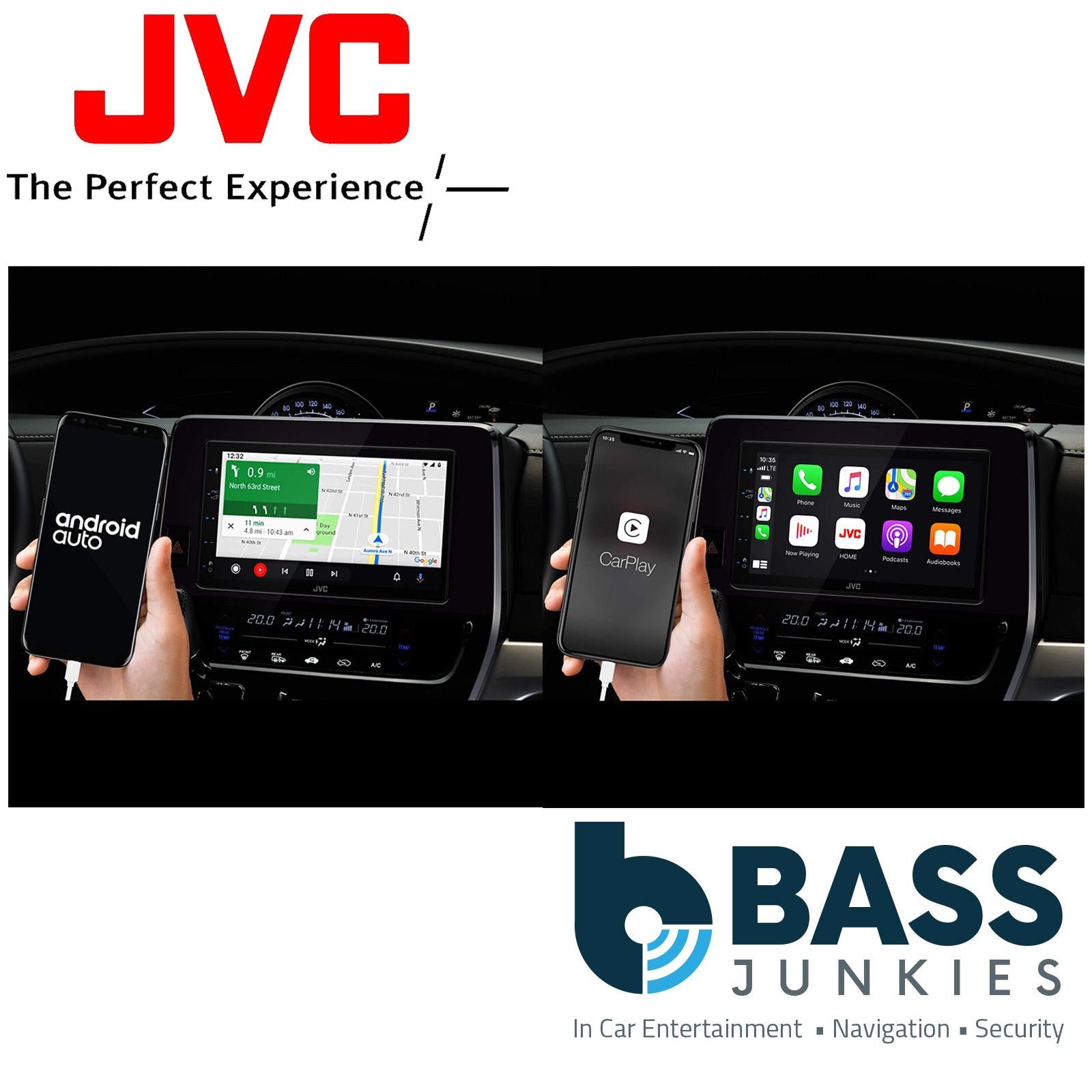 JVC KW-M565DBT 6.8" DAB+ Bluetooth CarPlay Android USB Car Stereo Screen