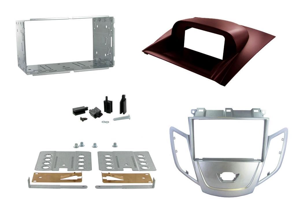 Grundig 6.8" Apple Android Double Din Stereo Fitting Kit + Steering Wheel Stalk Controls to fit Ford Fiesta 2008-10