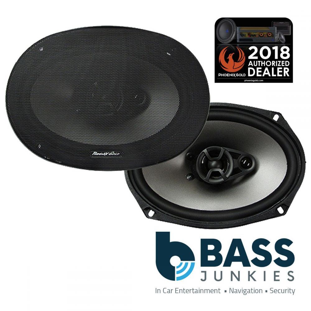 Phoenix Gold Z69CX - Z Series 6" x 9" Inch 220 Watts 3-Way Door Shelf Co-axial Car Speakers