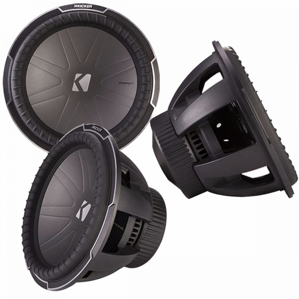 Kicker CWQ154 - CompQ 15" 38cm 1100 Watts RMS 4 Ohm Dual Voice Coil DVC Car Subwoofer
