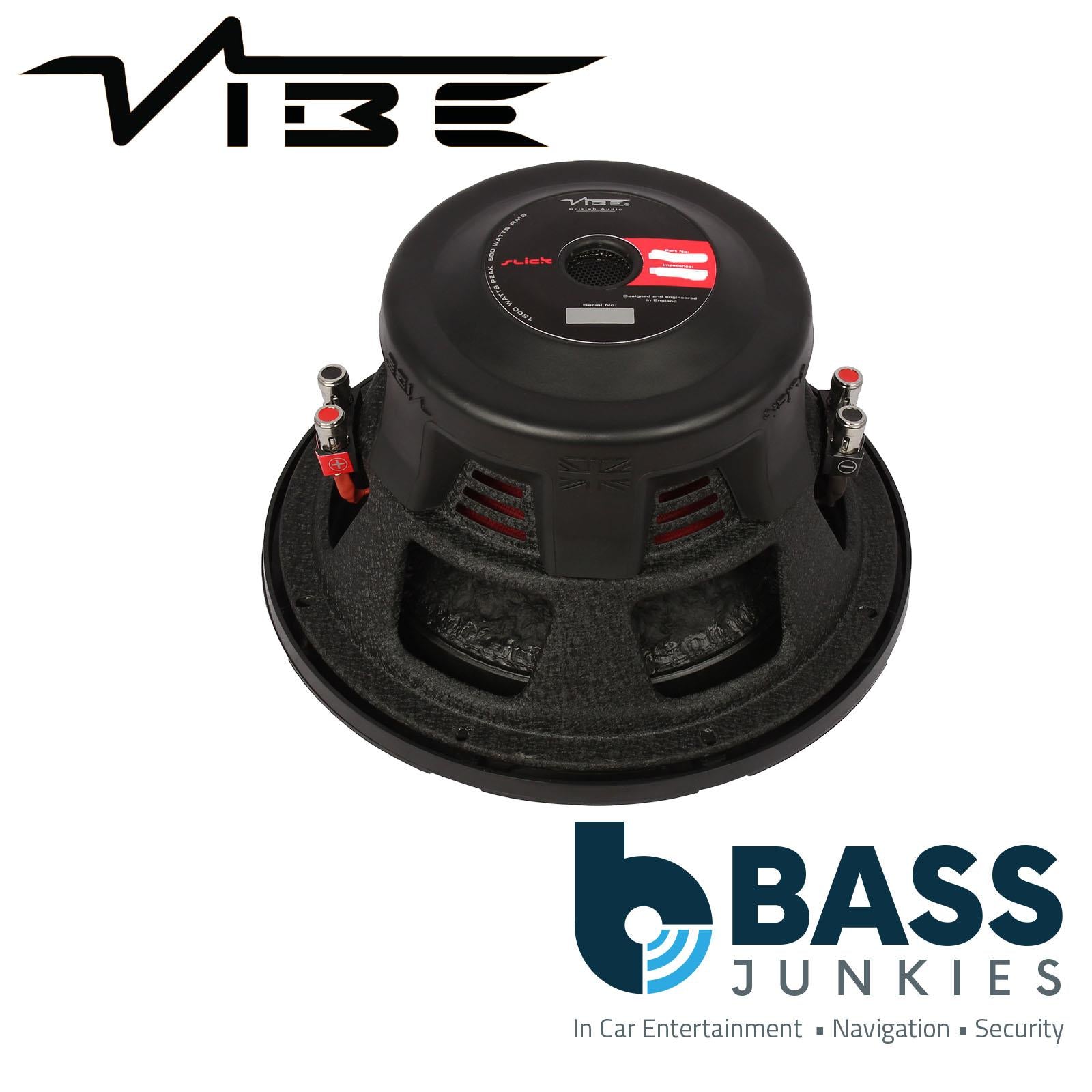 VIBE SLICK10D2-V3 10 Inch Dual 2 Ohms 1500W Max Power Car Audio Subwoofer