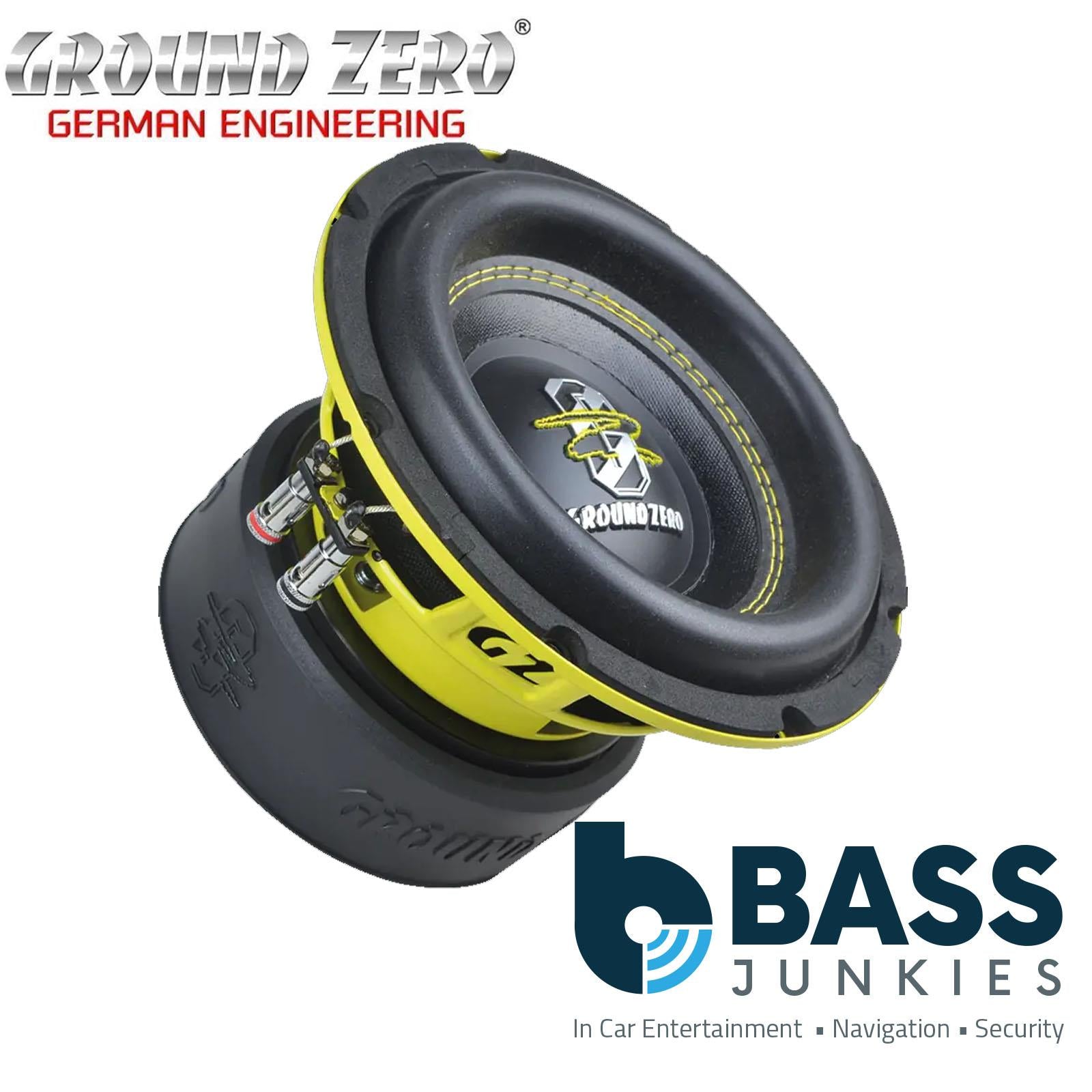 Ground Zero Radioactive GZRW 8XSPL - 8”Inch 20cm 1000W Dual Voice Coil SPL Car Subwoofer