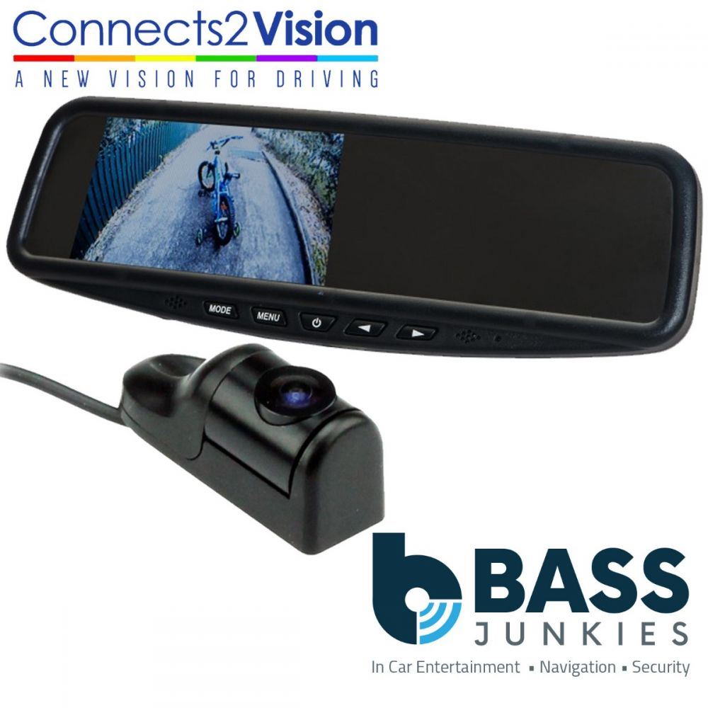 Connects2 CAM-30 Universal Car Van Rear View Reversing Camera & 4.3" Mirror Mount Screen