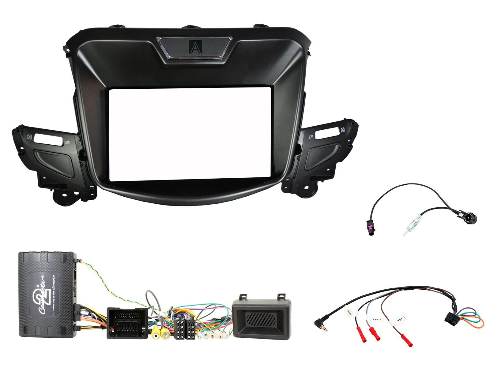 Grundig 6.8" Apple Android Double Din Stereo Fitting Kit + Steering Wheel Stalk Controls to fit Chevrolet SS 2013-16 | Holden Commodore 2013-17