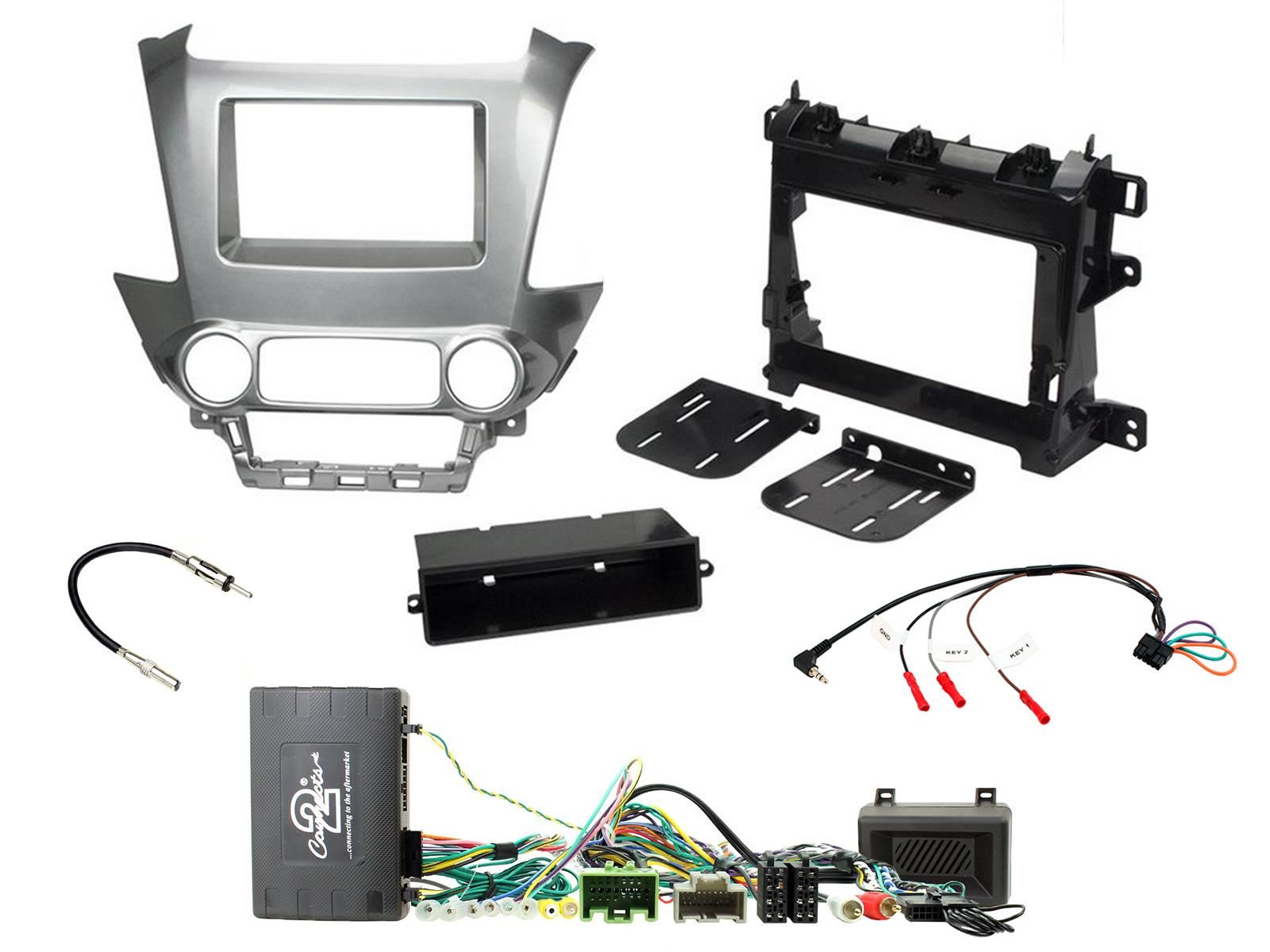 Grundig 6.8" Apple Android Double Din Stereo Fitting Kit + Steering Wheel Stalk Controls to fit Chevrolet Suburban 14- | Chevrolet Tahoe 14- | GMC Yukon 14-