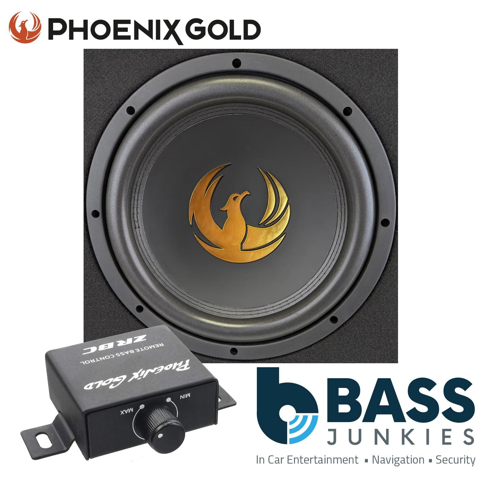 Phoenix Gold Z10AB 10" 800 Watts Active Amplified Car Subwoofer Amp Bass Box