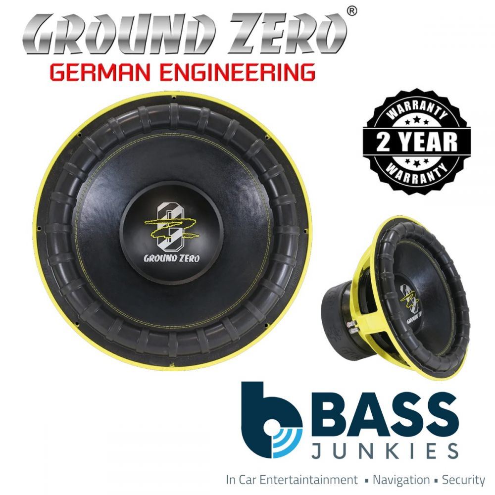 Ground Zero GZNW 15SPL-XFlex - 38 cm / 15" Subwoofer - 2 x 1 ohm 3 - 5500 Watts SPL