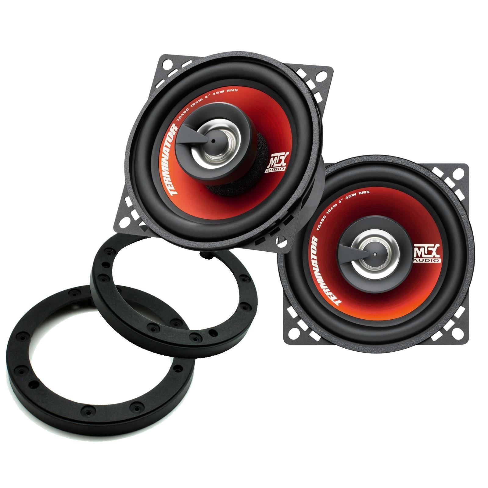 MTX TR40C 100mm/10cm/4" 2-Way Coaxial Car speakers (Per Pair Max 620|90 watts RMS) Fits Universal