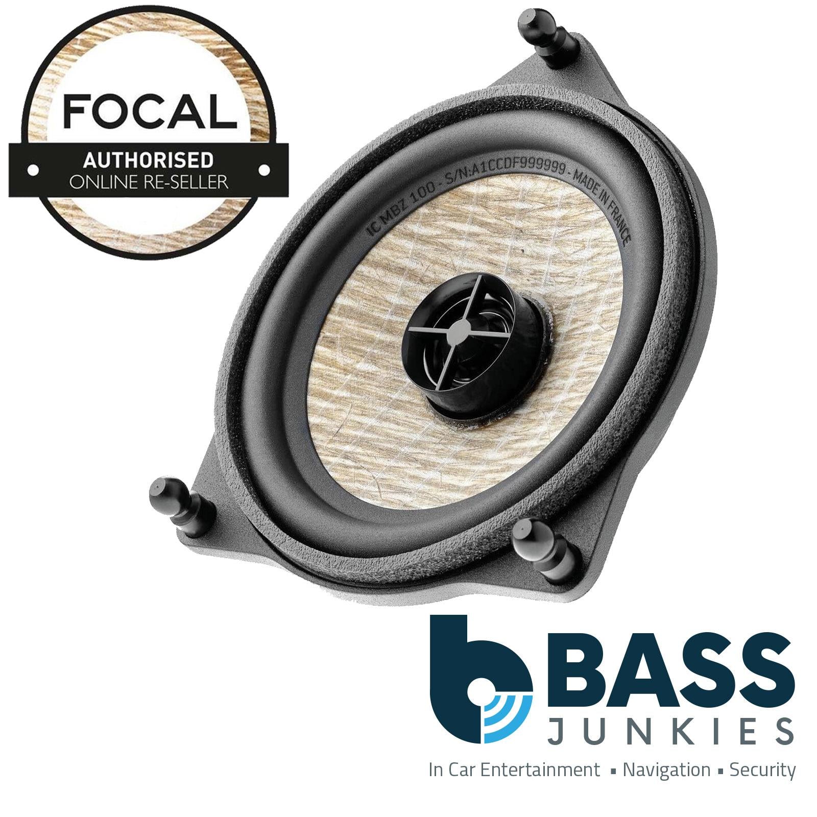 Focal ICMBZ100 Flax  4" 2 Way Replacement Mercedes C-Class, E-Class Car Speakers