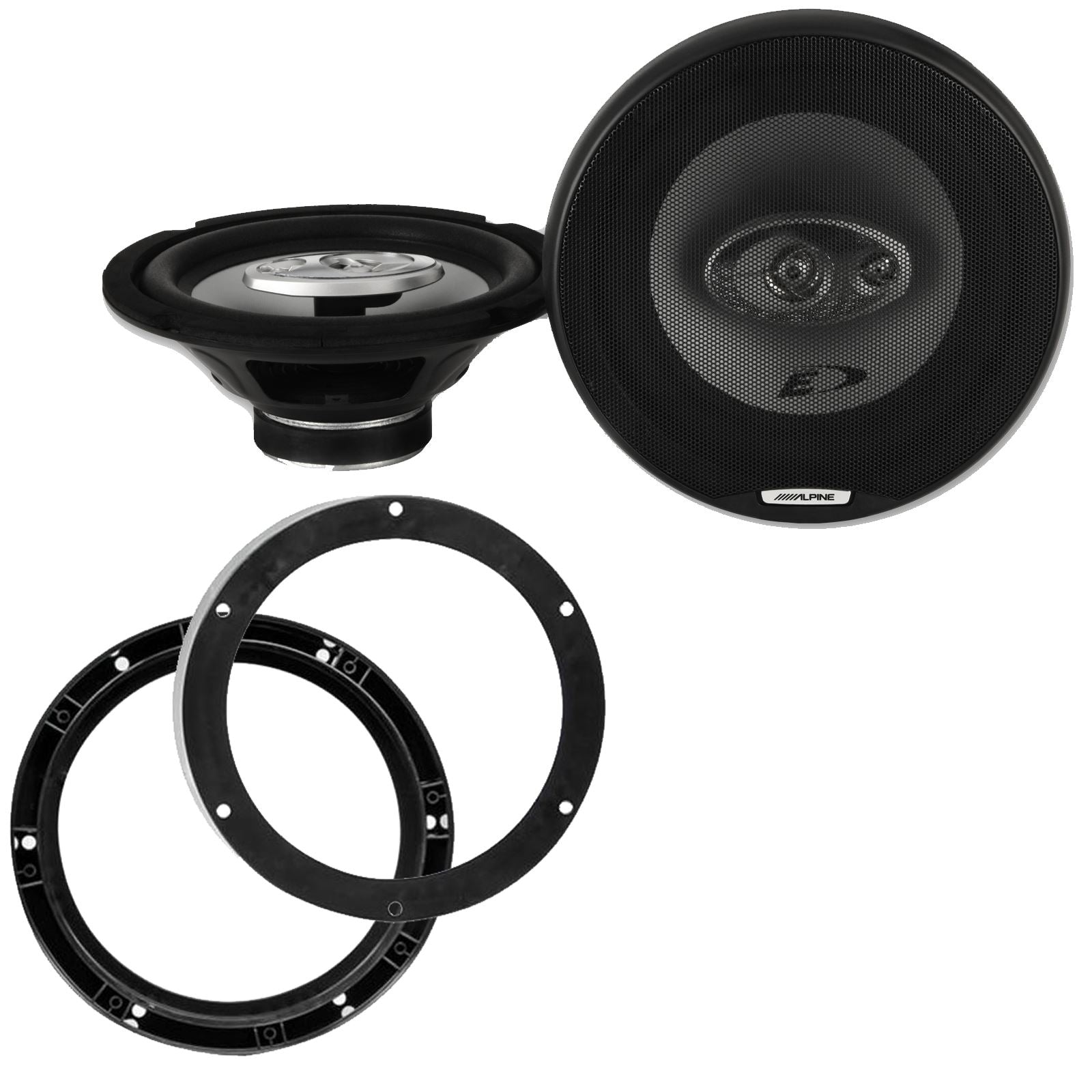 Alpine SXE-2035S 8" 8inch Speakers 560w 200mm/20cm Fits VW Caddy 2003-10 | Caravelle 03-09 | Golf 03-08 | Jetta 05-11 | Multivan 03-15 | Sharan 10-15 | Tiguan 07-15 | Touran 06-10 | Transporter <08