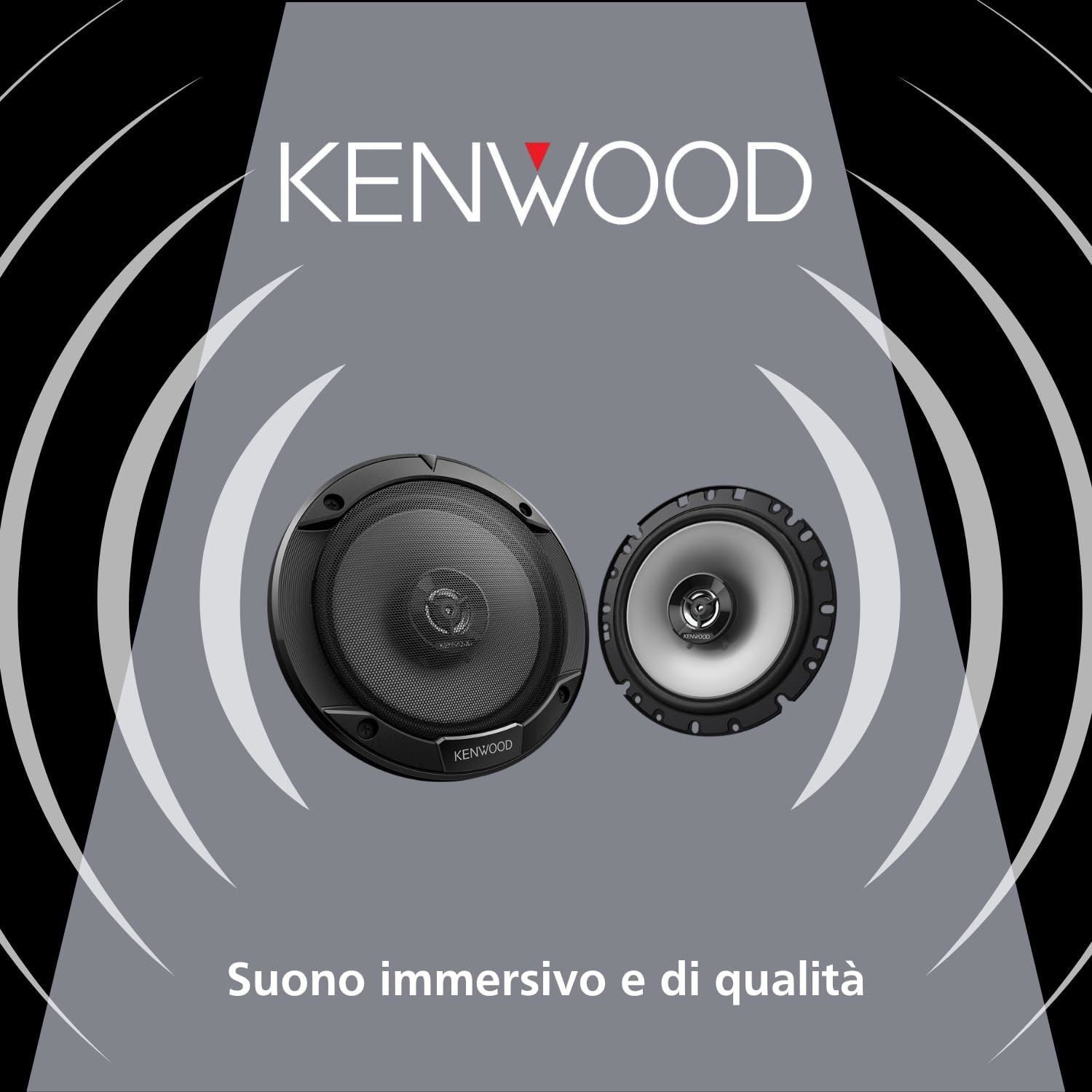 Kenwood KFC-S1766 6.5" 17cm 600 Watts 2 Way Coaxial Car Van Shelf Door Speakers