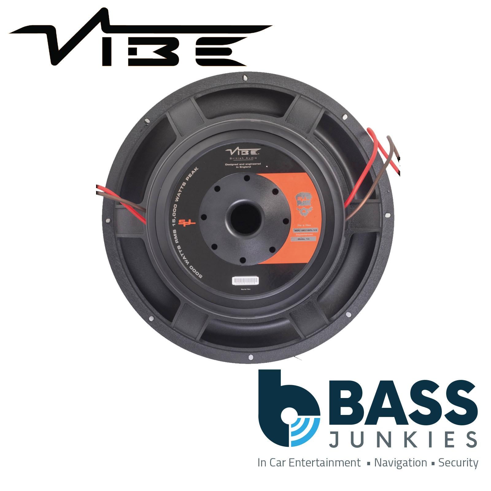 VIBE BDC18D1SPL-V4 Black Death 18 Inch 15000 Watts Max SPL Car Audio Subwoofer