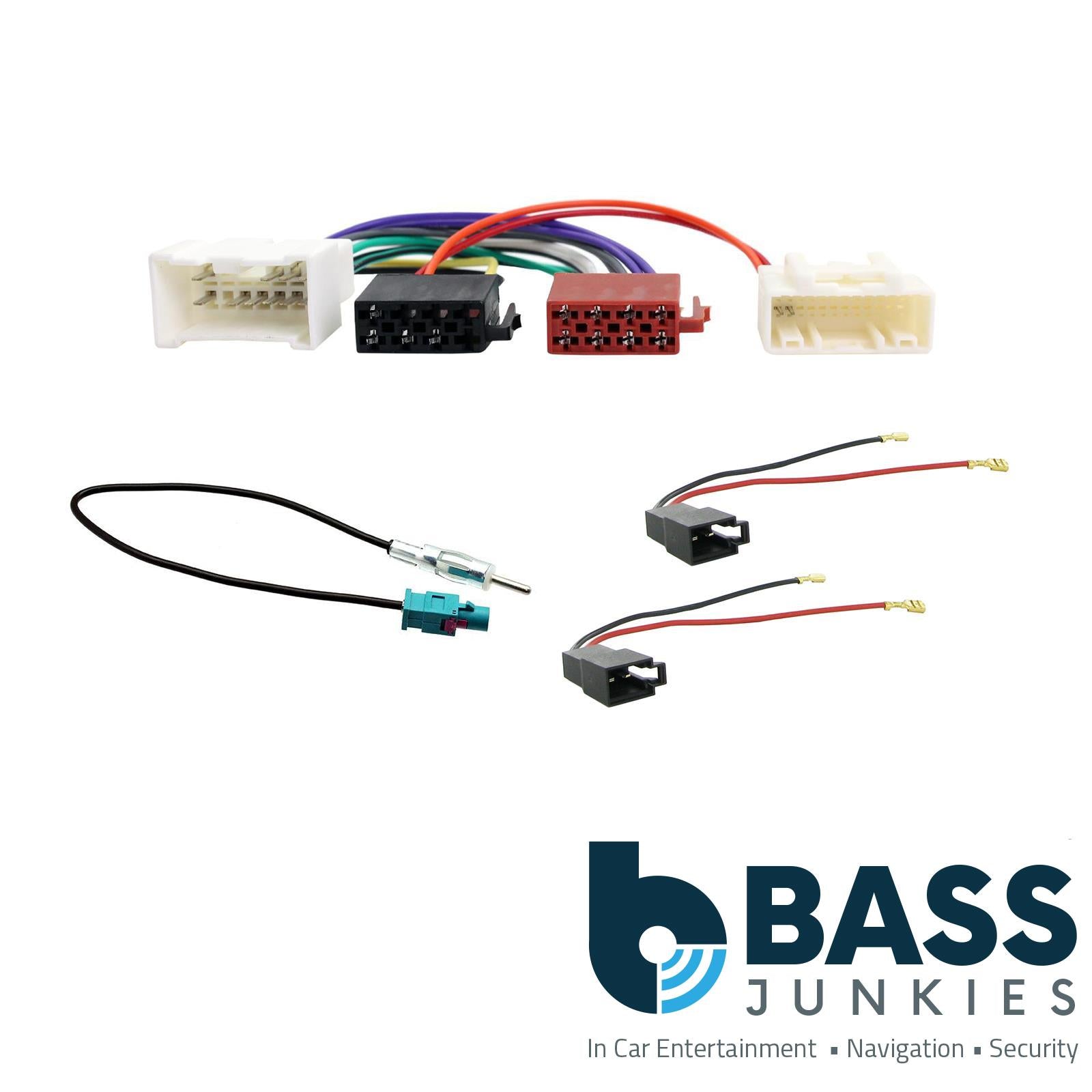 Connects 2 CTKDC01 - Dacia Duster 2012 - 2016 Car Stereo ISO Speaker Adapter Aerial Antenna Installation Kit