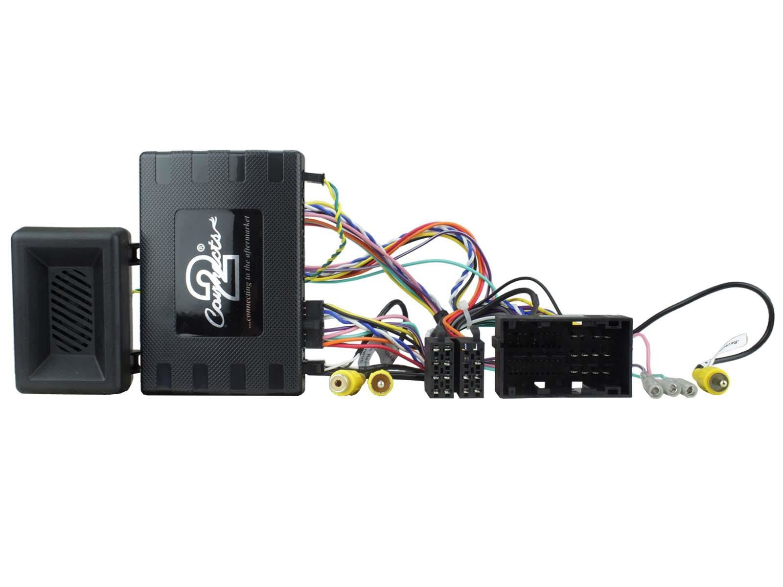 Connects 2 CTKFT13 - Fiat 500X 2015 Onwards Double Din Facia & Steering wheel Interface Fitting Installation Kit (Black Facia Panel)