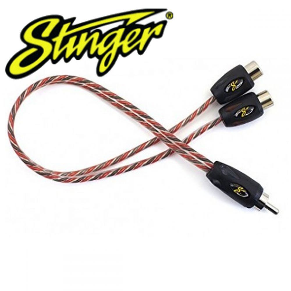 Stinger SI42YF 2 Female & 1 Male Y-Adapter Twisted Rca Pair
