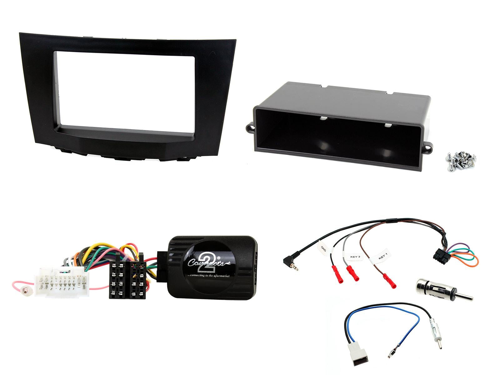 SONY XAV-1550D DAB+ Smart Bluetooth Car Radio + Stereo fitting kit + Steering Wheel Controls Loom for Suzuki Kizashi 2010-2016