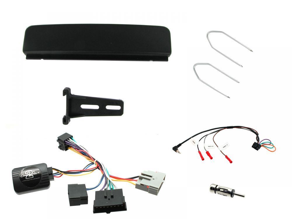 Connects 2 CTKFD19 - Ford Cougar 1998 - 2002  Single Din Facia & Steering wheel Interface Fitting Installation Kit (Black Facia Panel)