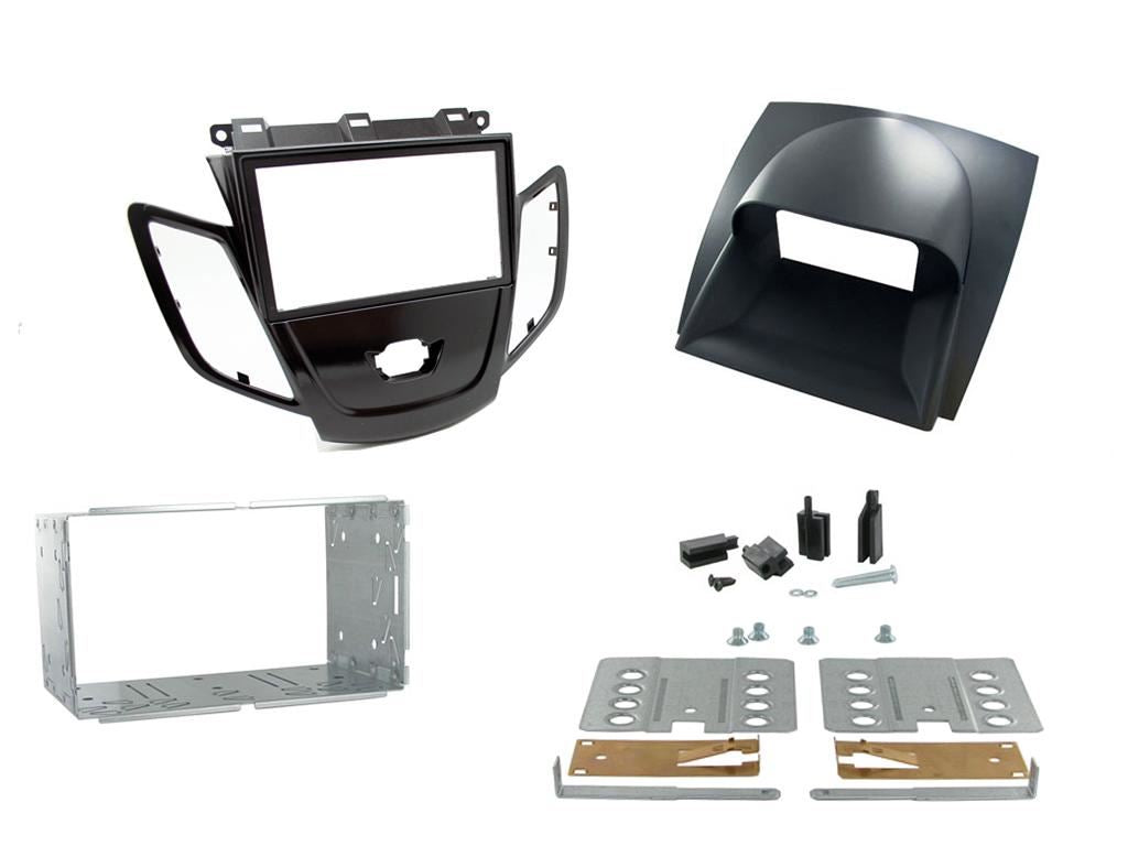 Grundig 6.8" Apple Android Double Din Stereo Fitting Kit + Steering Wheel Stalk Controls to fit Ford Fiesta 2010-12