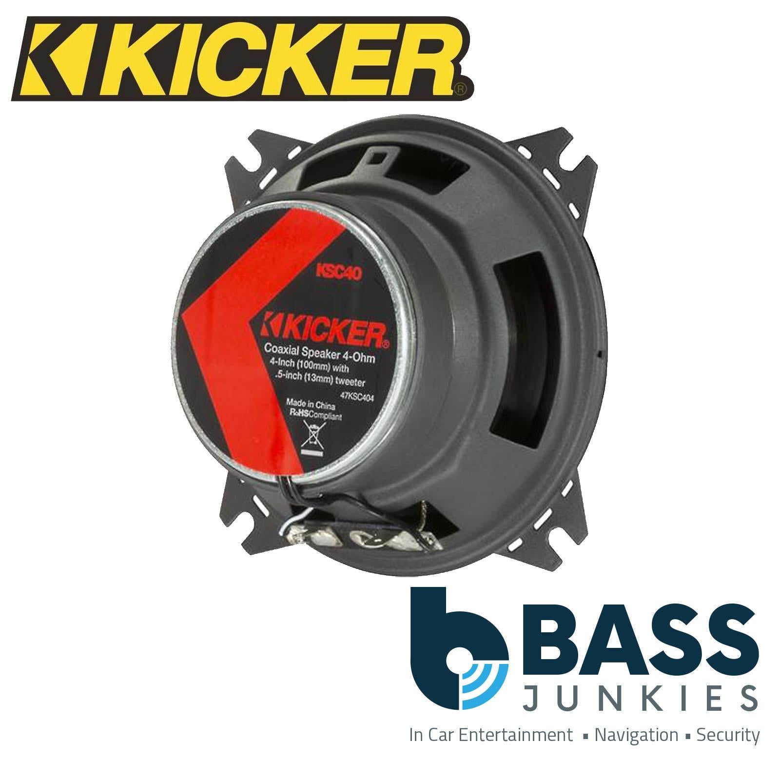 Kicker KA47KSC404 4 inch 2-way 4 Ohms 150W Max Power Car Audio Speakers