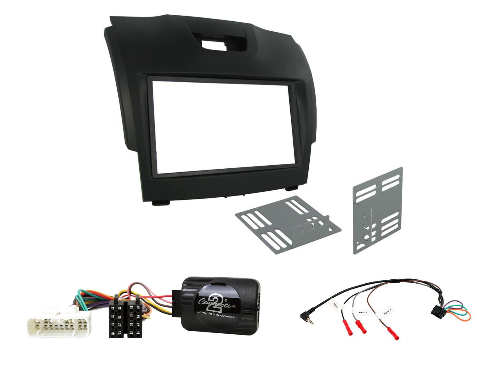 SONY 6.2" Screen Blutooth Double Din Stereo Fitting Kit + Steering Wheel Stalk Controls to fit Chevrolet S-10 2012-21 | Chevrolet Colorado 2012-20 | Chevrolet Trailblazer 2012-21