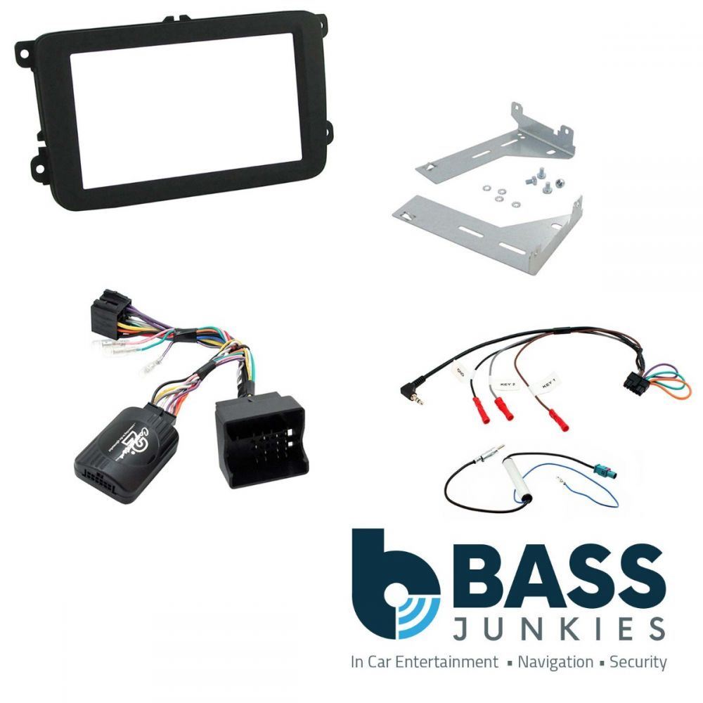 Connects2 CTKVW18 - Volkswagen EOS Tiguan Golf Double Din Fascia Installation Kit