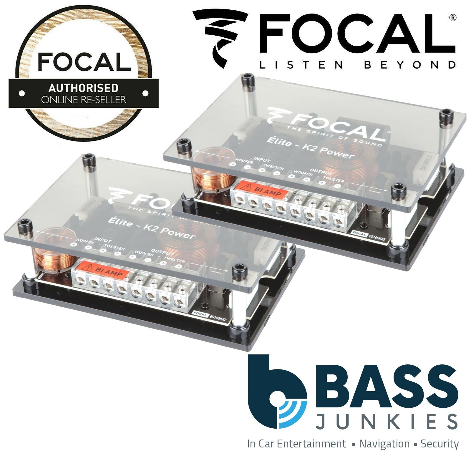 Focal ES165KX3 - ELITE K2 Power, 240 Watts 165mm 6.5" 3 Way Component Kit Car Door Speakers, 100W (RMS)