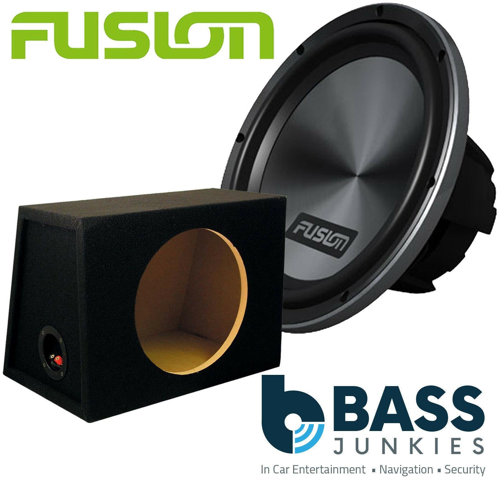 Fusion 12" 1600 Watts 2 Ohm Car Subwoofer & Vibe Monoblock 800 Watts Car Amplifier & Bass Box Kit