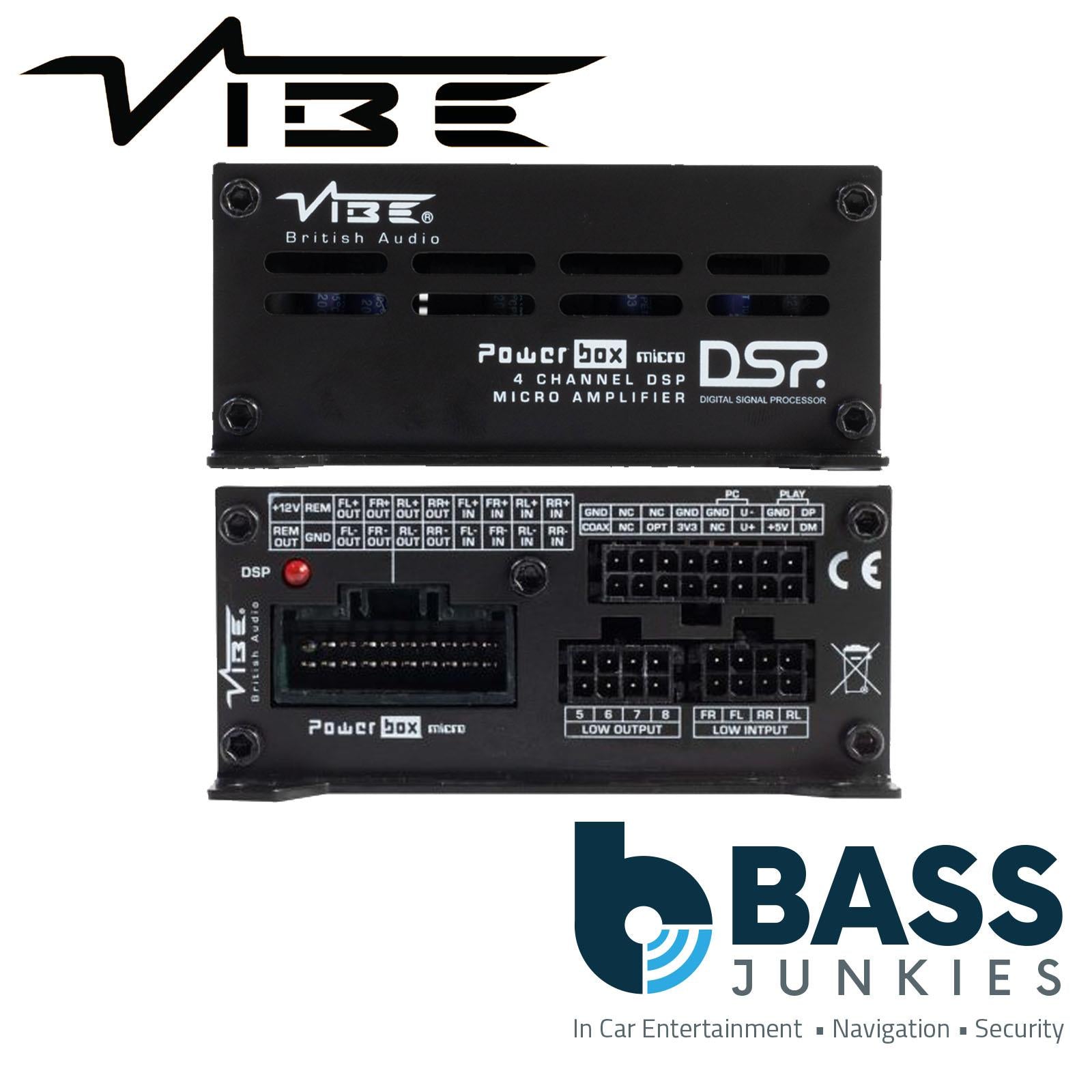 VIBE POWERBOX65.4-8MDSP-V3 Class D 4 Channels 520W Max Car Audio Amp Amplifier