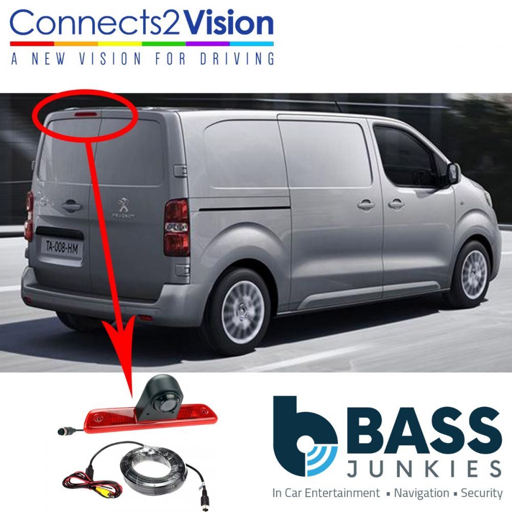 Peugeot Expert 2007 - 2016 Van Brake Light Reversing Camera & 5" Screen Kit