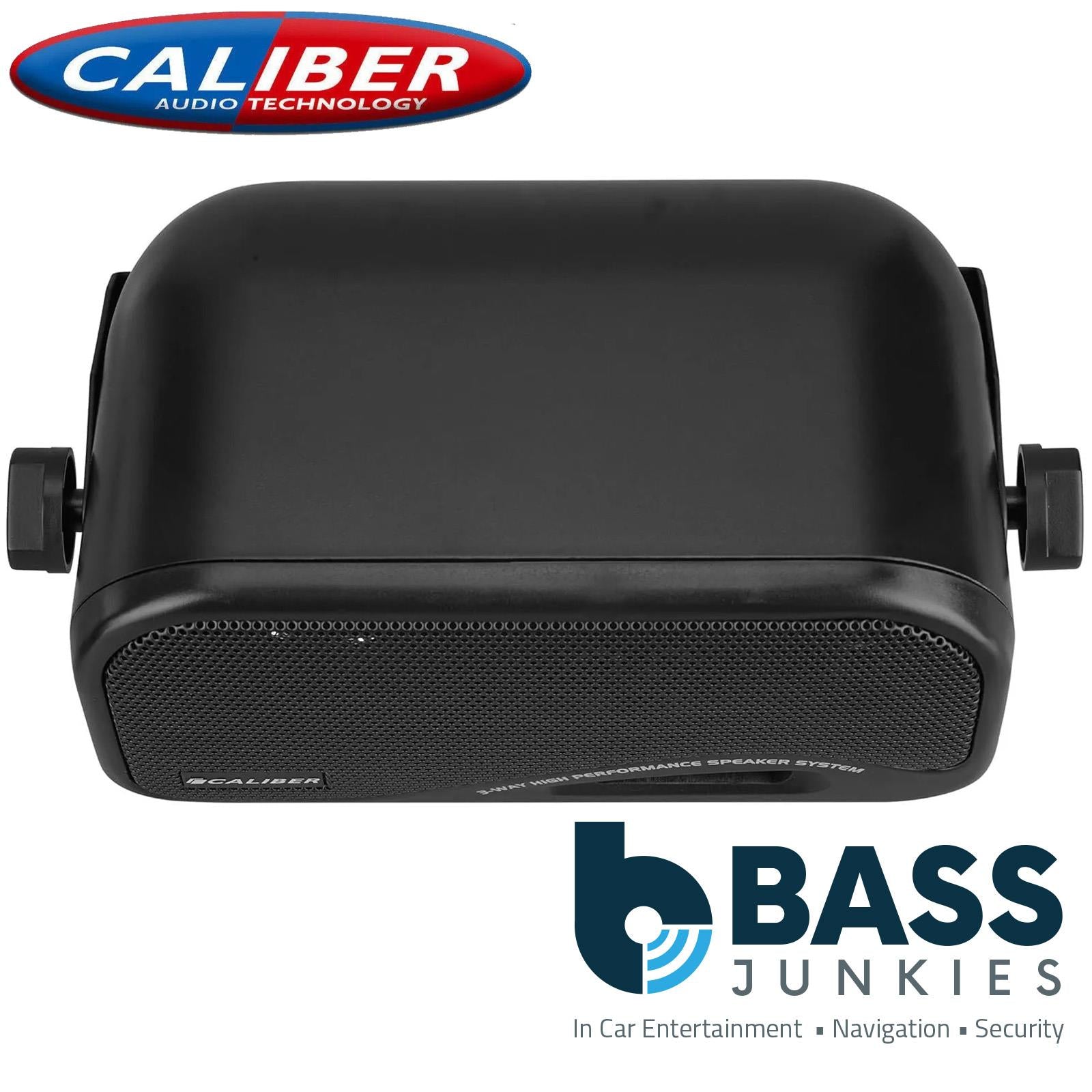 Caliber CALCSB2 - 120 Watts 3 Way Car Van Motorhome Boat Truck HGV JCB & Campervan Pod Speakers with Brackets
