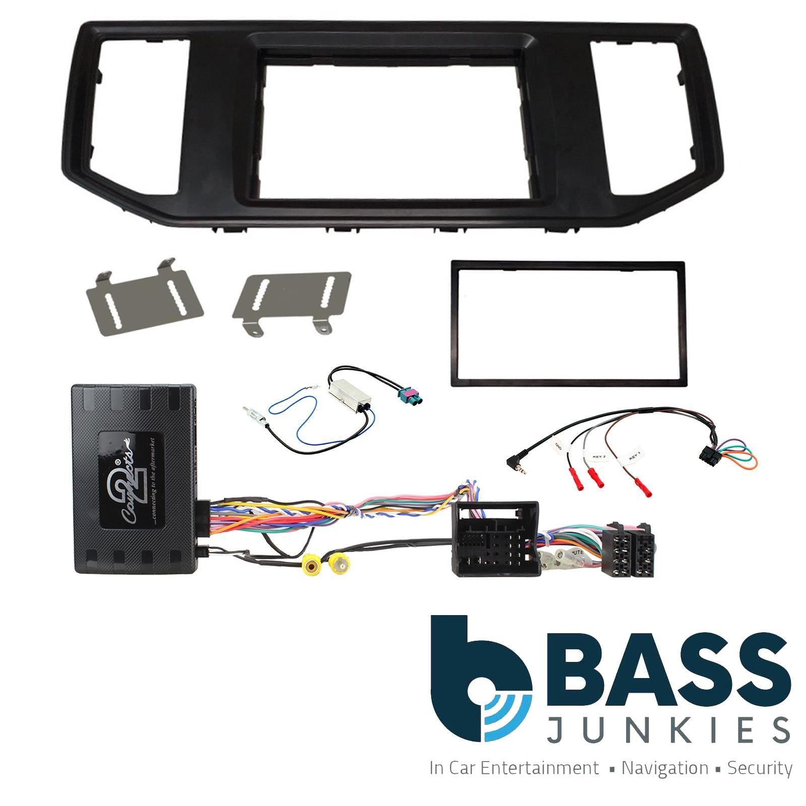 Connects2 Double Din Stereo Fitting kit for Volkswagen Crafter 2017-2021 | Grand California 2017-19 | MAN TGE 2017 Vehicle Specific Stereo Screen Steering Controls Fitting Kit