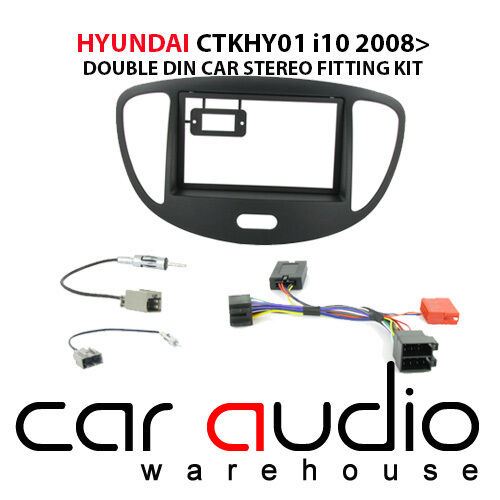 Connects2 CTKHY01 Hyundai i10 2008 - 2013 Stereo Double Din Fascia Steering Wheel Interface Kit