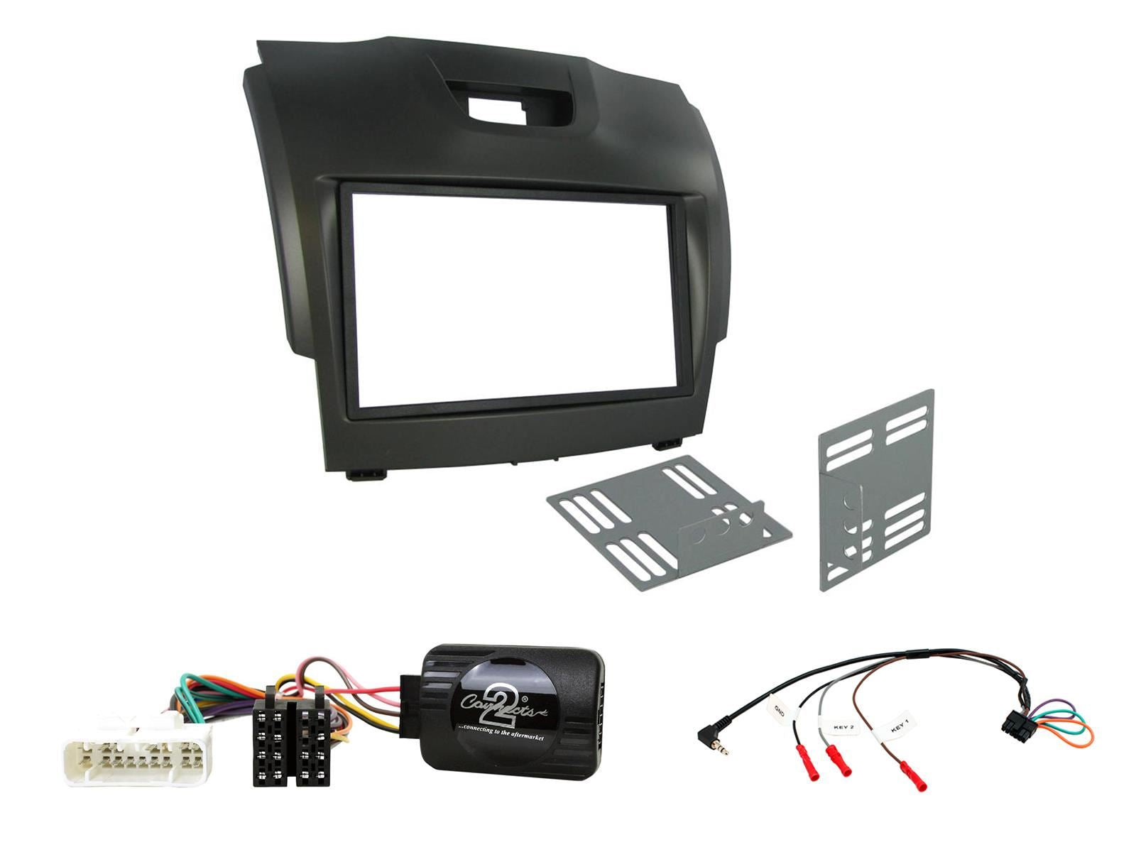 SONY DAB+ Apple | Android Double Din Stereo Fitting Kit + Steering Wheel Stalk Controls to fit Chevrolet S-10 2012-21 | Chevrolet Colorado 2012-20 | Chevrolet Trailblazer 2012-21