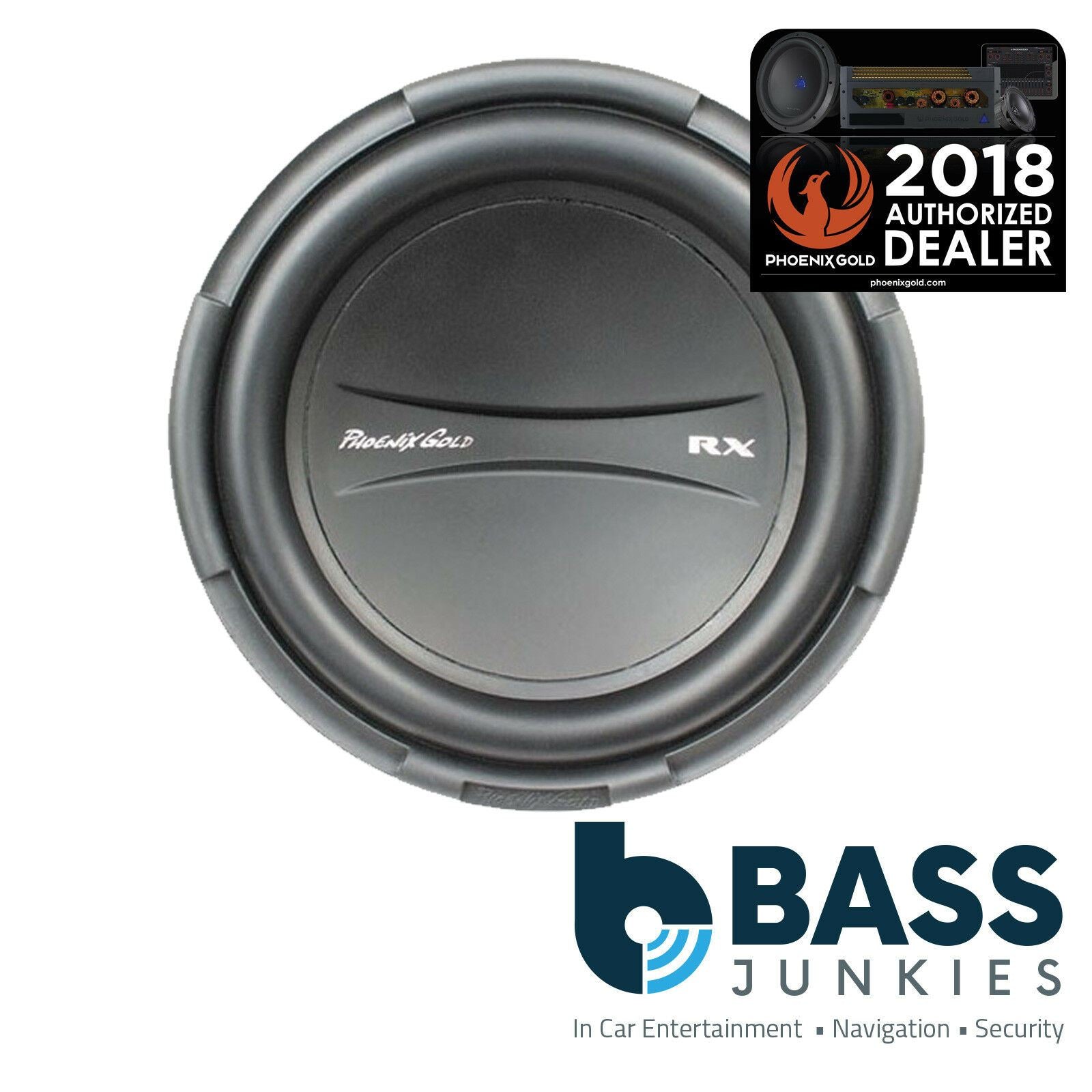 Phoenix Gold RX112D - RX Series 12" Inch 200 Watts Dual Coil 4 Ohm Car Sub Subwoofer