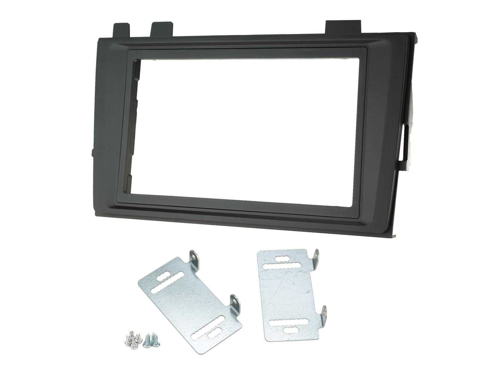 Double Din Stereo Fitting Kit + Steering Wheel Stalk Controls to fit VW Transporter 2019-