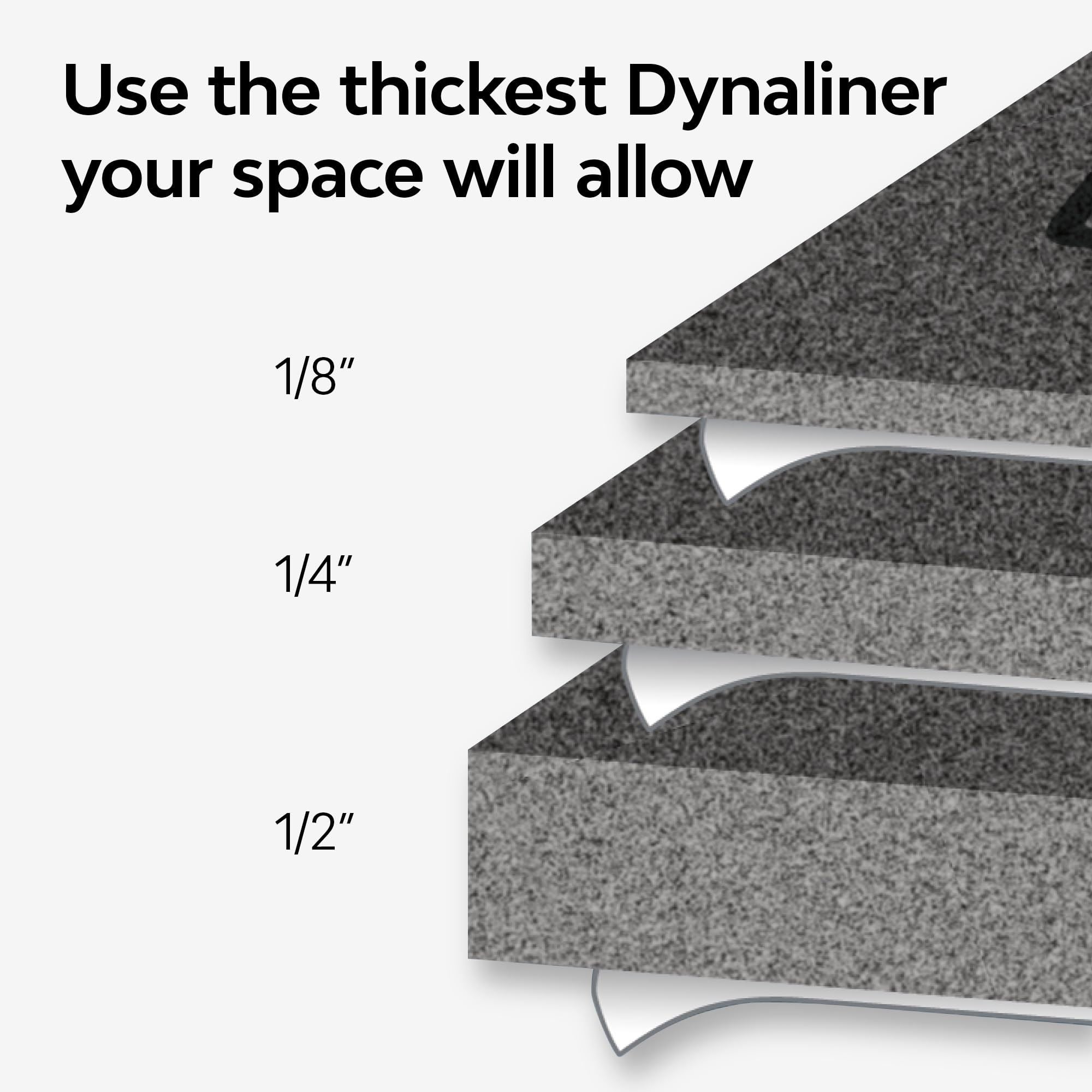 Dynamat DYN11102 - Dynaliner 1/4" 12sq.ft 32" x 54" Sheet Car Van Heat & Road Noise Mat