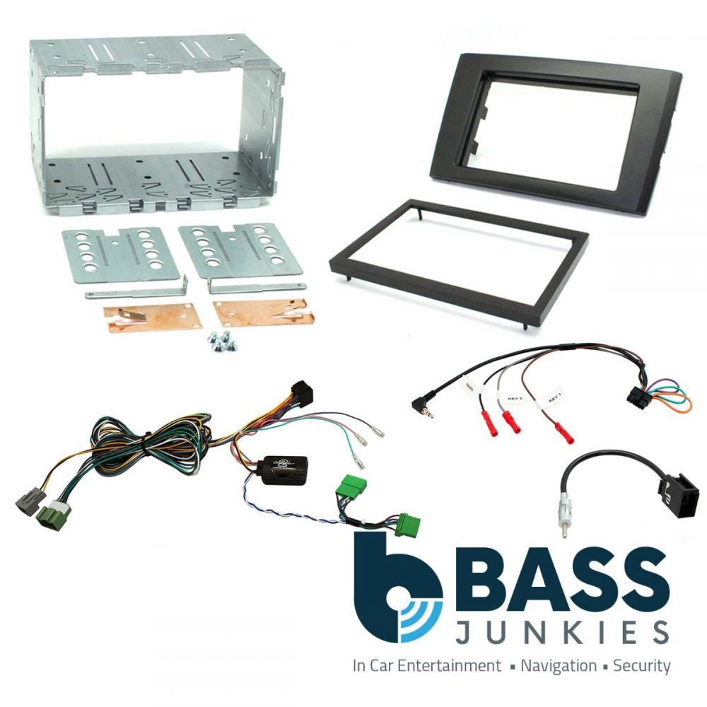 Connects CTKVL02 - Volvo XC90 2006 - 2014 Double Din Fascia & Steering Wheel Interface Installation Kit