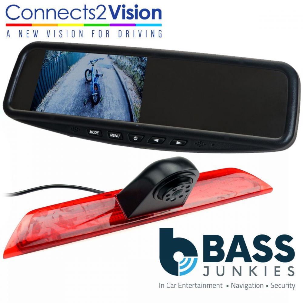 Connects2 CAM-FD7 Ford Transit 2014 Onwards Brake Light Reversing Camera & 4.3" Mirror Screen