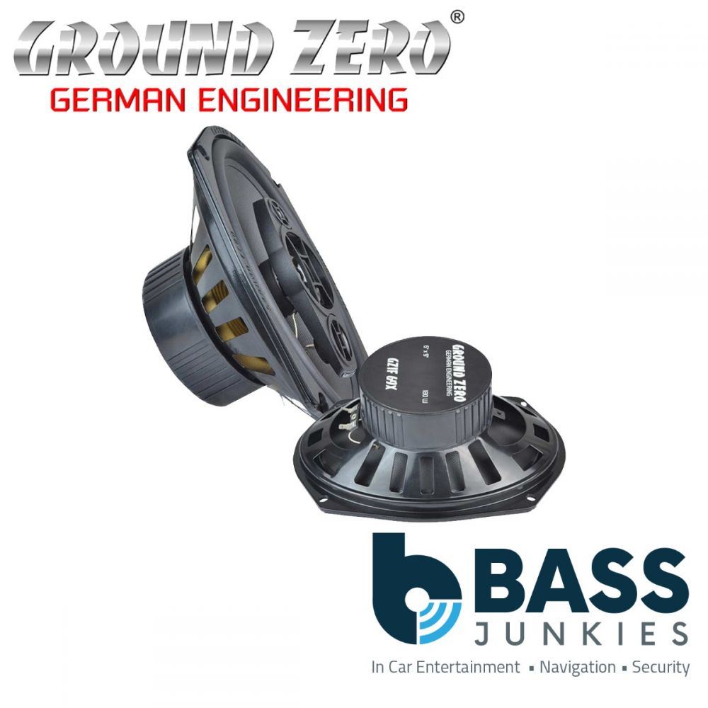 Ground Zero GZIF 69X - 6" x 9" ( 15 x 23cm ) 3-Way 180 Watts 4 Ohm Coaxial Car Speakers
