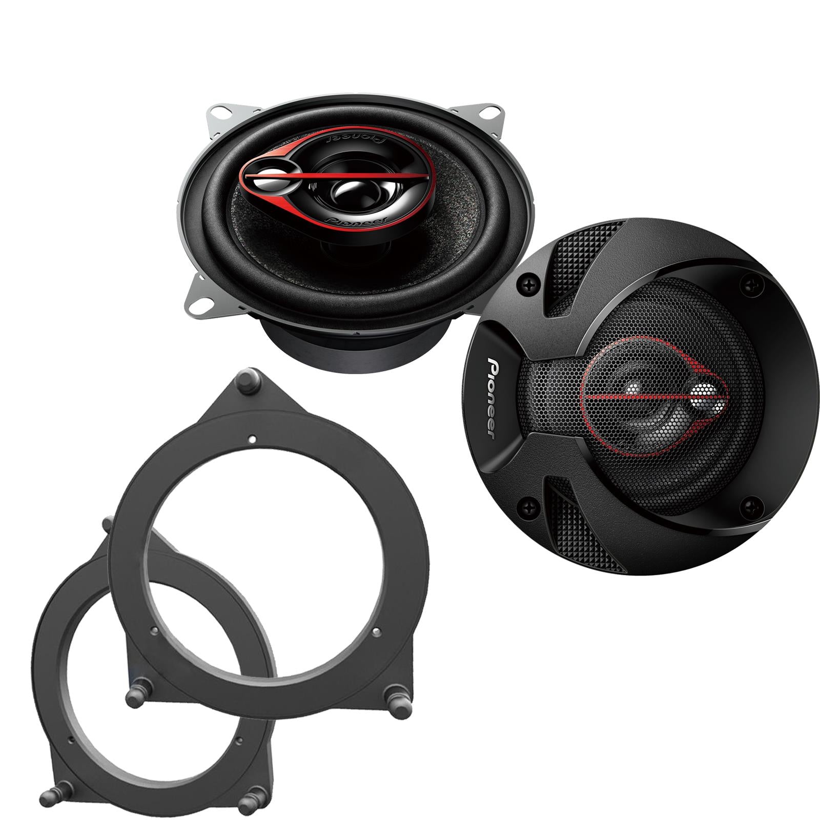 Pionner TS-R1051S 100mm/10cm/4" 3 Way Coaxial Car speakers (Per Pair Max 420|60 watts RMS) Fits Mercedes C-Class 2015-21