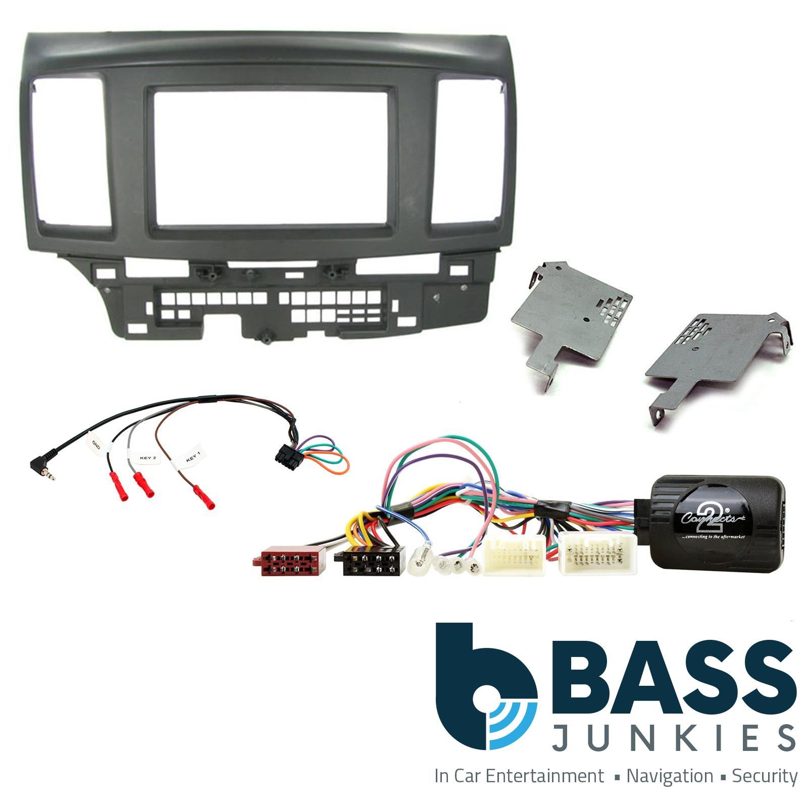 Connects2 CTKMT04 - Mitsubishi Lancer 2008-2010 Car Double Din Fascia Fitting Kit