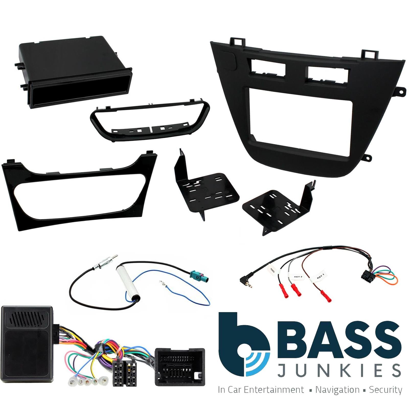 Connects2 CTKVX40 - Vauxhall Insignia 2008 - 2013 Single or Double Din Fascia & Steering Wheel Interface Installation Kit