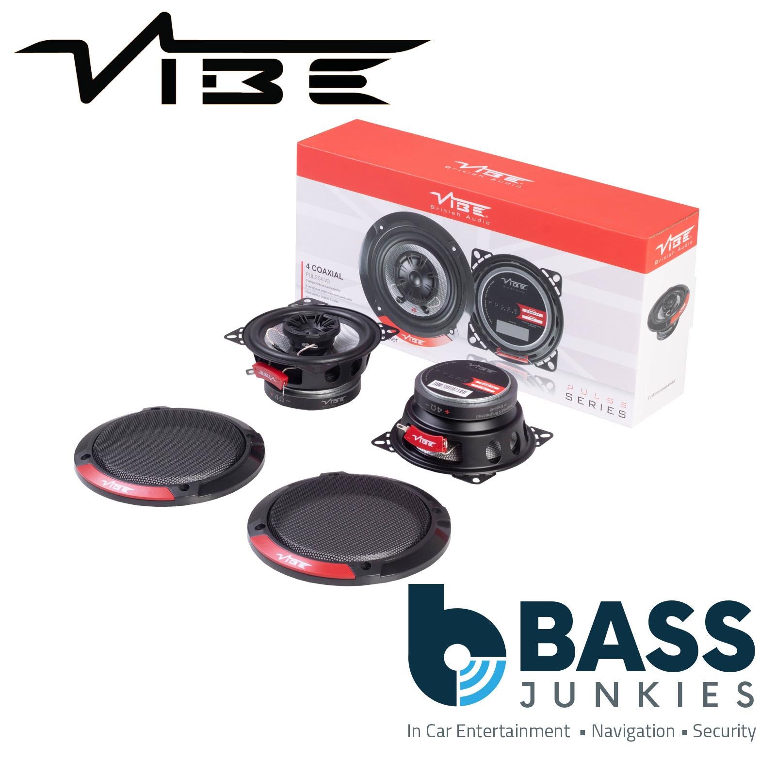 Vive PULSE4 100mm/10cm/4" 2-Way Coaxial Car speakers (Per Pair Max 240|80 watts RMS) Fits Vauxhall Vectra 1995-02 | Astra 98-04 | Omega 94-03 | Zafira 99-05 | Vivaro 01-14