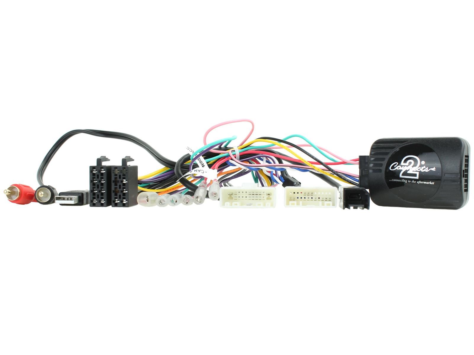 Connects2 CTKNS05 - Nissan X Trail 2014 - 2016 Double Din Fascia & Steering Wheel Interface Installation Kit